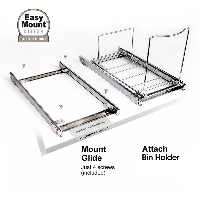Lynk Roll Out Bin Holder Pull Out Drawer Under Sliding