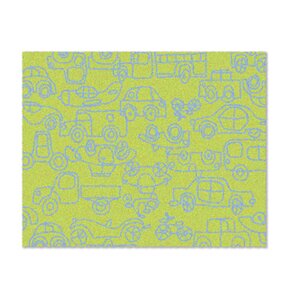 Kids Transport Green/Ozone Blue Area Rug