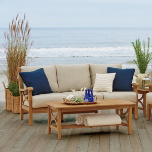 Brunswick Teak Sofa with Cushions