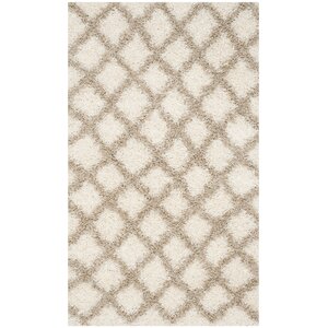 Knoxville Shag Beige/Ivory Area Rug