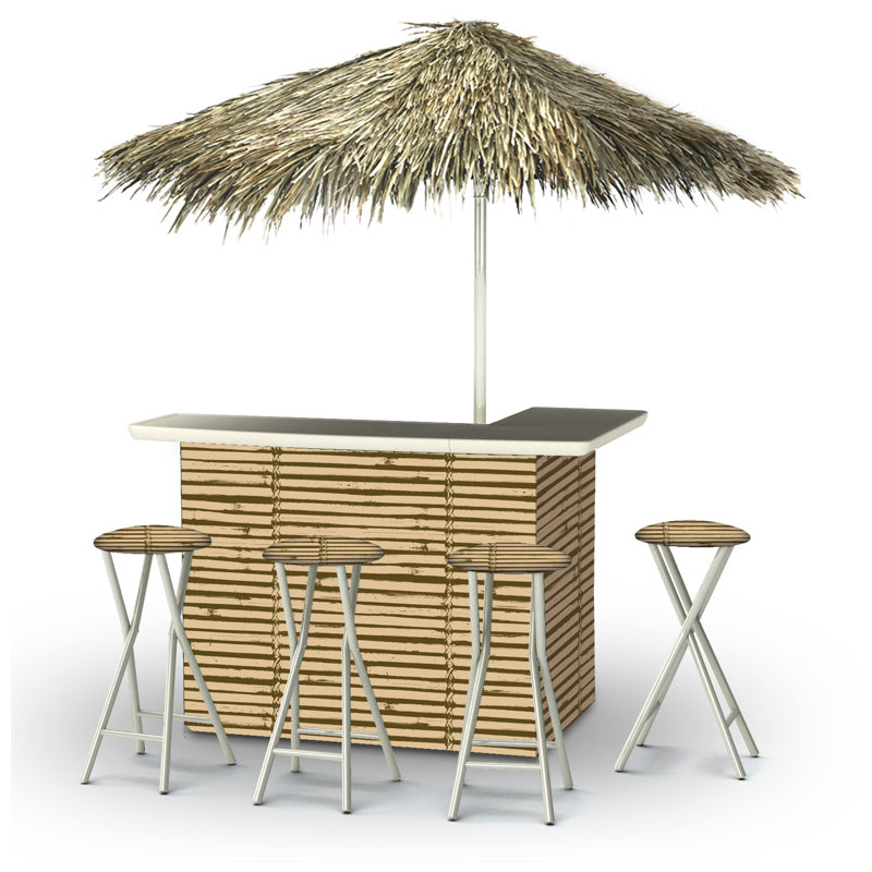 Best Of Times Luau Tiki Bar Set Reviews Wayfair Trending Searches Smart Coffee Table Outdoor Decor