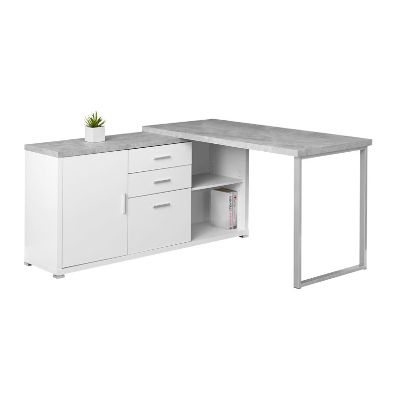 Latitude Run Dariell 3 Drawer L Shape Corner Desk Reviews Wayfair