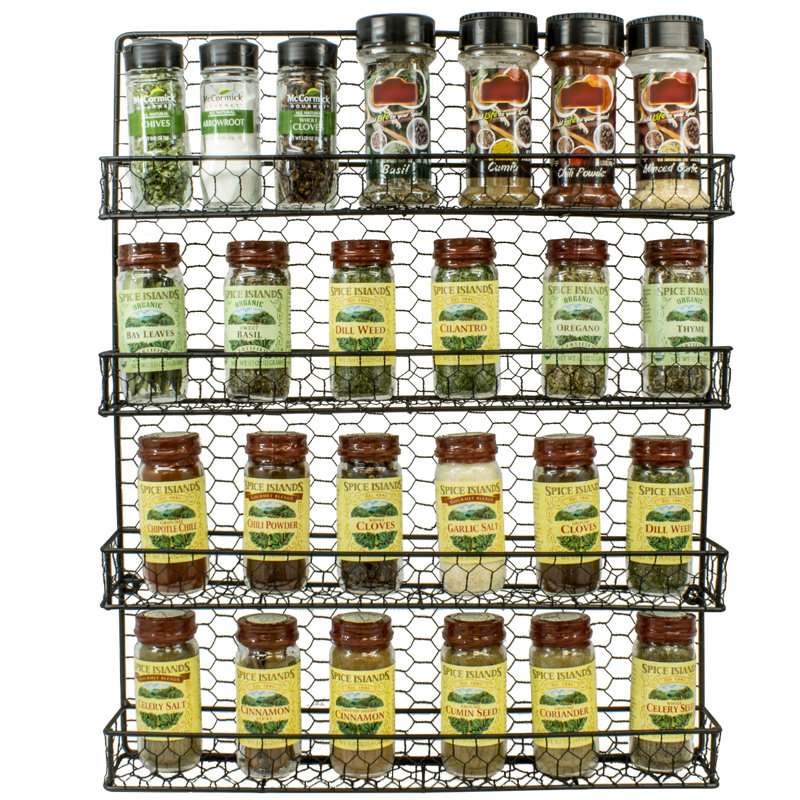 Sorbus 4 Tier Wall-Mounted Spice Rack & Reviews | Wayfair