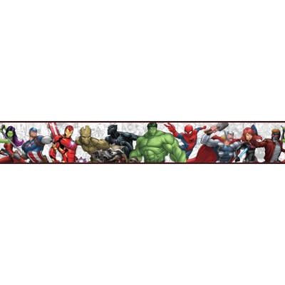 Disney Kids Iii Marvel Characters 15 L X 9 W Wallpaper Border Disney Kids Iii Marvel Characters 15 L X 9 W Wallpaper Border