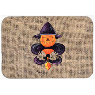 Fleur De Lis Kitchen Rug Wayfair Pumpkin Bat Fleur De Lis Kitchen Bath Mat