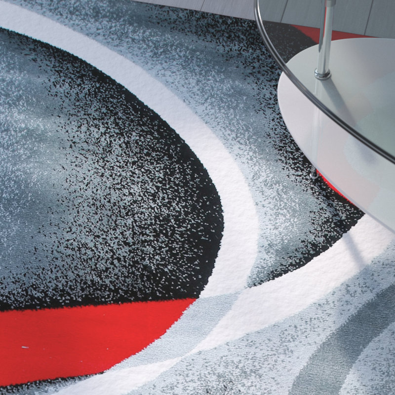 Orren Ellis Cherine Modern Gray Area Rug & Reviews Wayfair