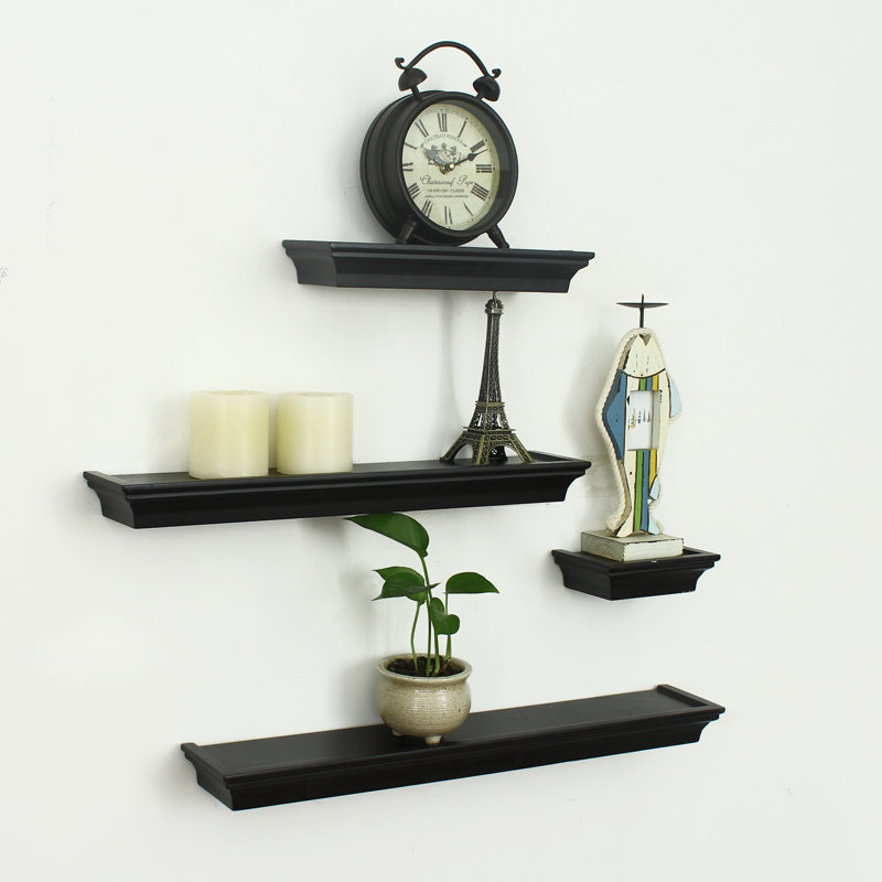 AdecoTrading 4 Piece Floating Wall Shelf Set & Reviews Wayfair