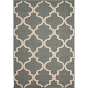 Thomasboro Blue/Ivory Indoor/Outdoor Area Rug