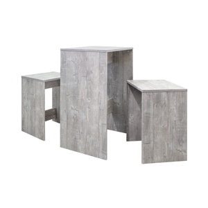3-tlg. Bartisch-Set von Hazelwood Home