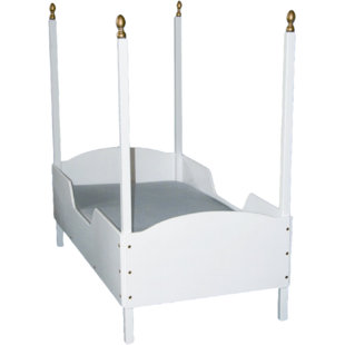 Ludden Four Poster Bed White Wayfair Toddler Four Poster Bed