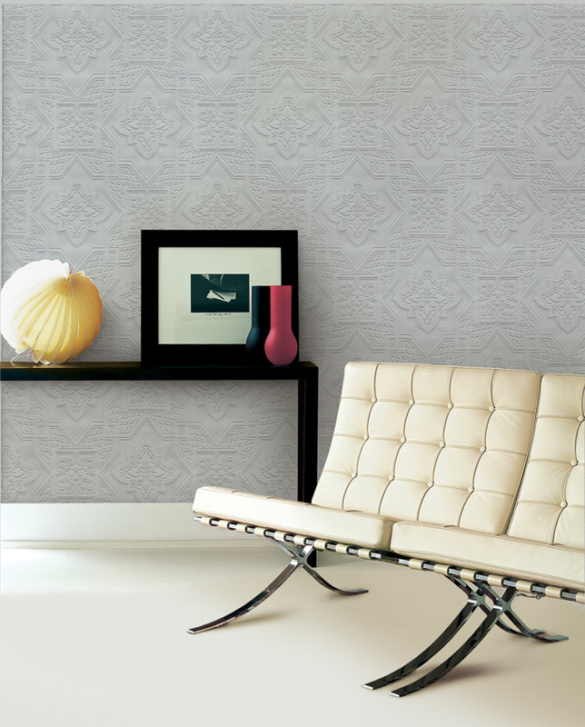 Blue Mountain Diamond Square 33&rsquo; x 20.5" Prepasted Paintable Roll