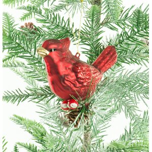 Cardinal Tree Topper Ornament (Set of 2)