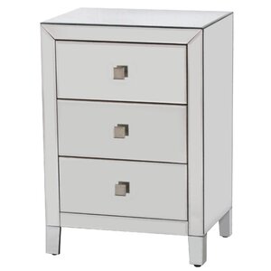 Broadbent 3 Drawer Wood Base Accent Chest