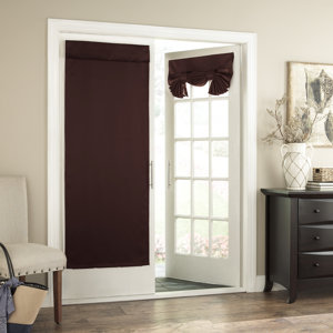 Cantor Solid Semi-Sheer Tab Top Single Curtain Panel
