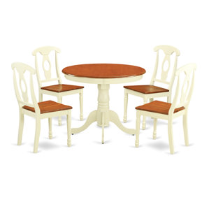 5 Piece Dining Set by East West Furniture
