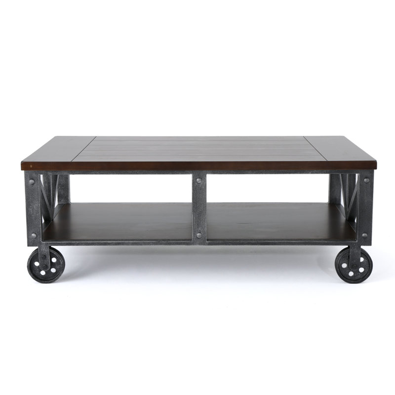 Gracie Oaks Warleigh Coffee Table With Casters Wayfair Warleigh Coffee Table With Casters