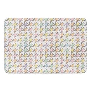 Pastel Houndstooth by Empire Ruhl Bath Mat