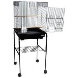 Flat Top Small Bird Cage with Stand