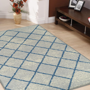 Verity Lattice Gray Area Rug