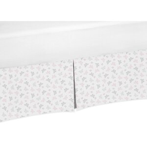 Alexa Mini Butterfly Print Crib Skirt