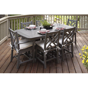 Polywood Patio Dining Sets Wayfair Chippendale 7 Piece Dining Set With Cushions By Polywood