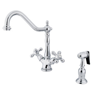 Kingston Brass Heritage Double Handle Kitchen Fa..