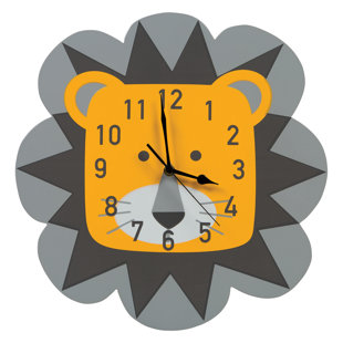 Baby Kids Clocks You Ll Love Wayfair Galya Lion Wall Clock
