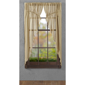 Francoise Solid Sheer Rod Pocket Curtain Panels (Set of 2)