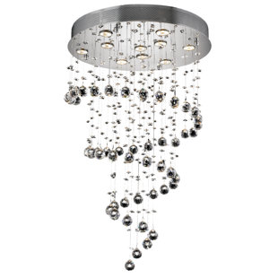 Mini Flush Mount Chandelier Wayfair Deidamia 10 Light Flush Mount