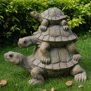 3 Stacking Turtle Family Statue