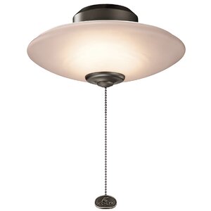 Low Profile 1-Light LED Bowl Ceiling Fan Light Kit