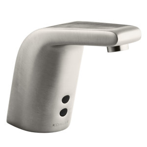 Sculpted Single-Hole Touchless Ac-Powered Commercial Bathroom Sink Faucet with Insight Technology and 5-3/4