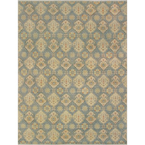 One-of-a-Kind Turner Belqis Hand-Knotted Wool Grey Area Rug