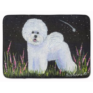 Bichon Frise Memory Foam Bath Rug