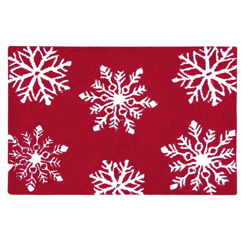 C&F Home Winter Snowflakes Hooked Rug & Reviews | Wayfair