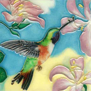 Hummingbird #5 Tile Wall Decor