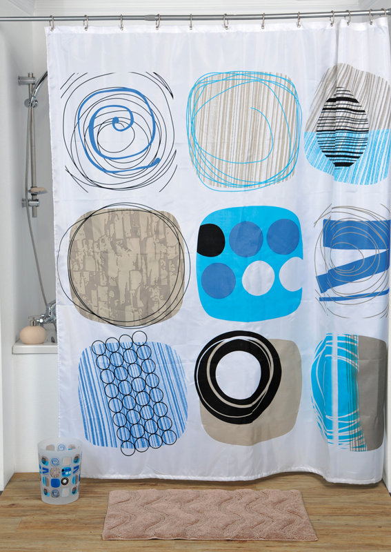 Evideco Street Art Printed Shower Curtain & Reviews Wayfair