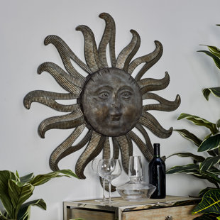 Celestial Wall Decor Wayfair Traditional Celestial Sun Wall Decor