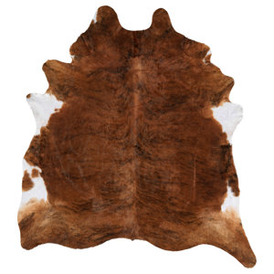 Captivating Soft Brindle Design Premium Hand-Woven White/Brown Area Rug
