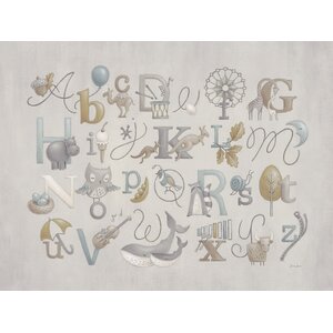 Neutral Alphabet by Sarah Lowe Paper Print