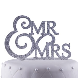 Mr. & Mrs. Acrylic Wedding Cake Topper