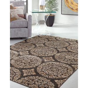 Beecroft Gold/Chocolate Area Rug