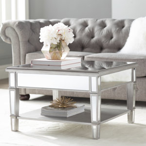 Loganne Mirrored Square Coffee Table