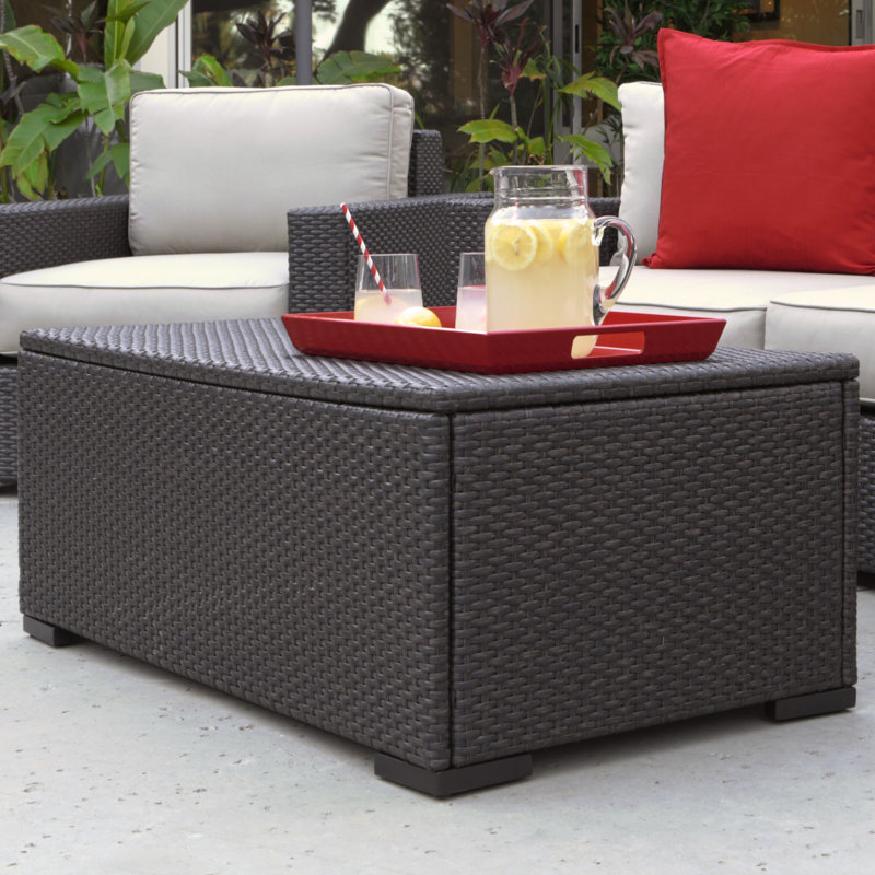 Serta At Home Laguna Outdoor Storage Coffee Table Reviews Wayfair Laguna Outdoor Storage Coffee Table