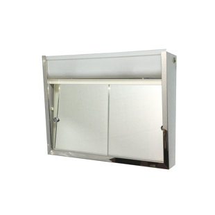 Slide Door Medicine Cabinets You Ll Love Wayfair Carrie 24 X 19 38 Surface Mount Medicine Cabinet With Lighting