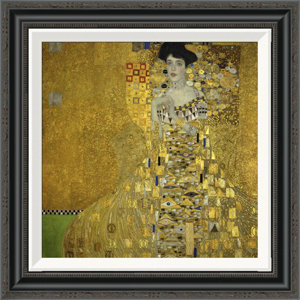 'Portrait Of Adele Bloch Bauer I 1907' by Gustav Klimt Framed Grapic Art