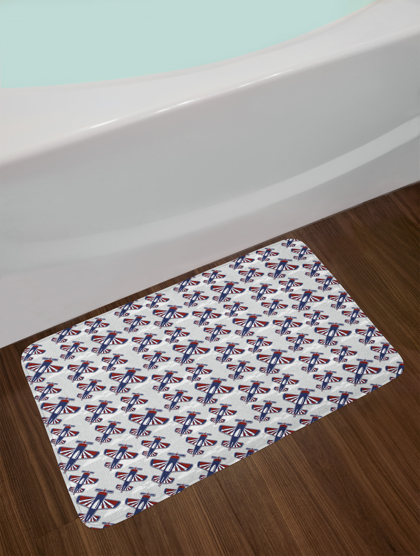 East Urban Home Ambesonne Airplane Bath Mat By Aviation Theme