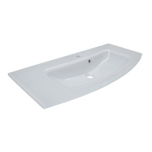 Fackelmann 100 cm Einbau-Waschbecken Rondo