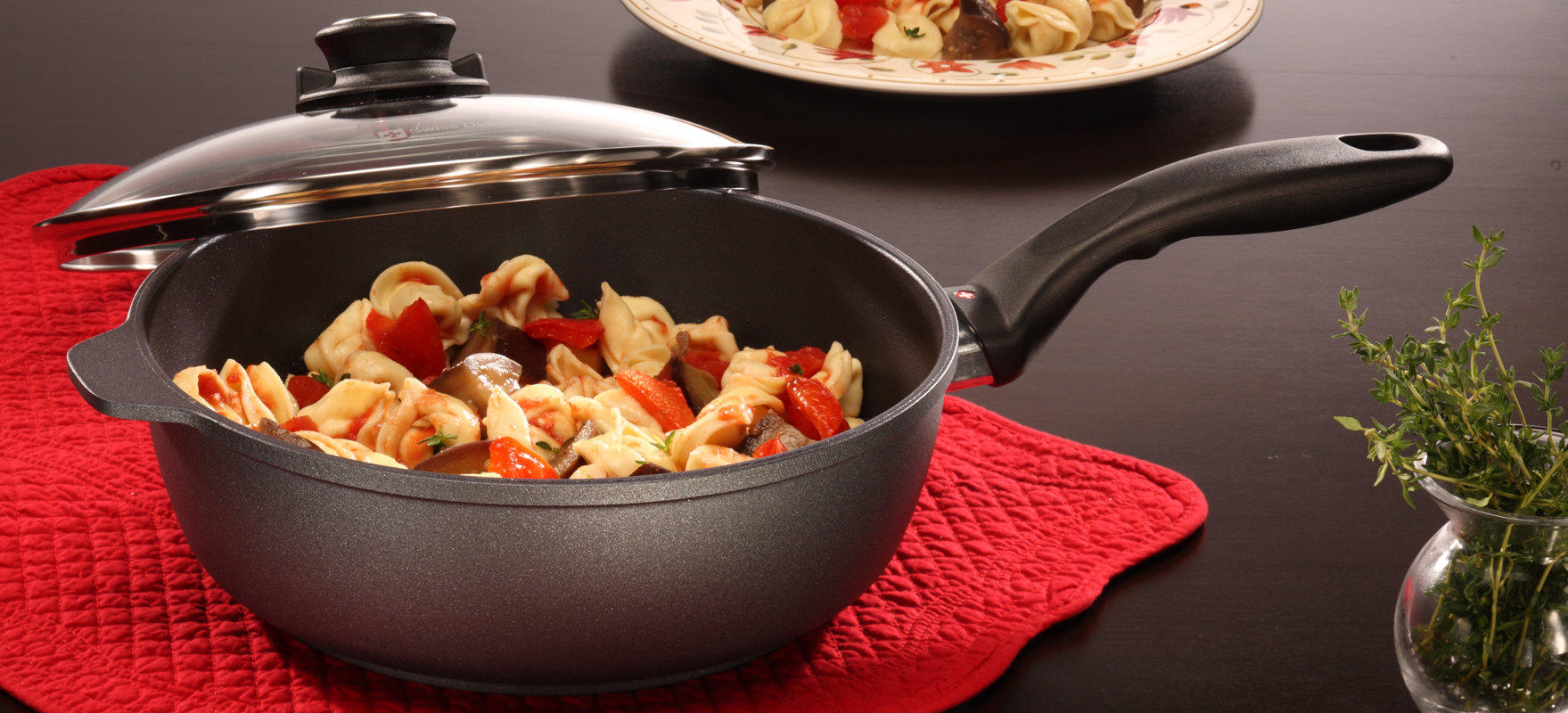 Swiss Diamond Saute Pan with Lid & Reviews Wayfair