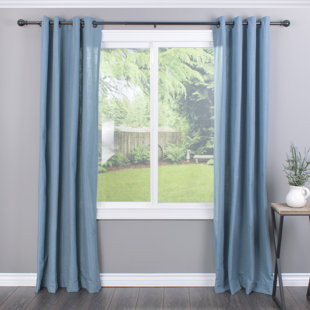Curtain Rods You Ll Love Wayfair Inman Ball Telescoping Drapery Single Curtain Rod